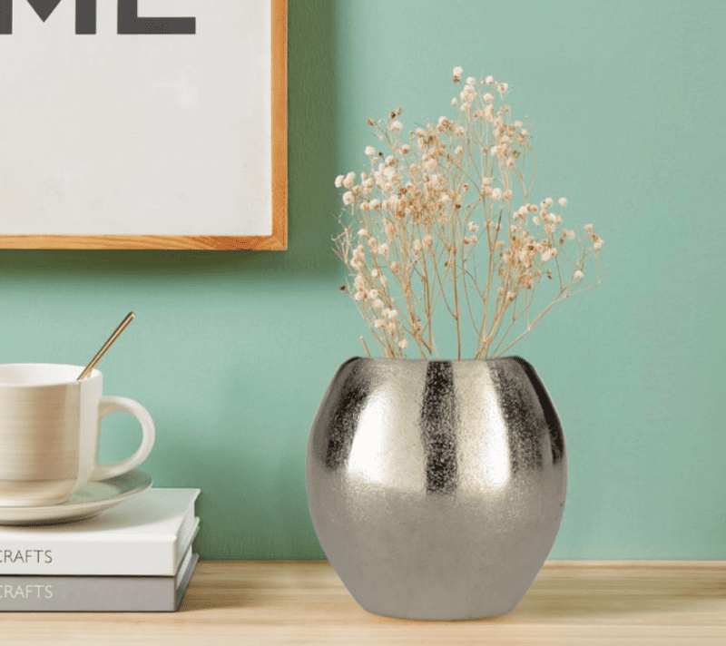 Ваза декоративная Абукай никель 421287_1