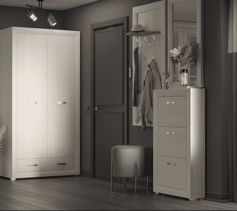 Зеркало Мальта лиственница сибирская/орех лион LUS/60_6