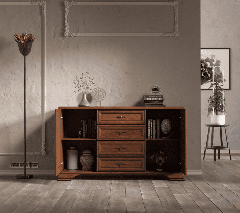 Тумба-комод Кентаки каштан KOM2D4S_2