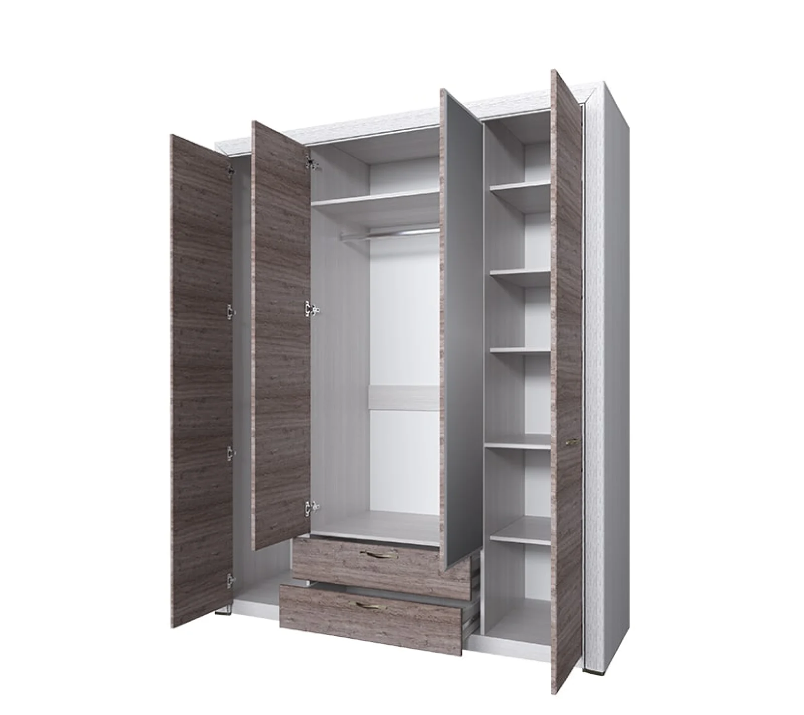 Шкаф с зеркалом Оливия дуб анкона 4D2S_1