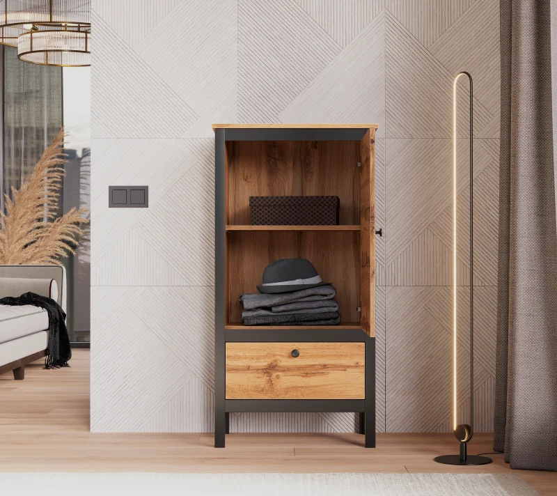 Тумба Лофт дуб вотан REG1D1S/60_2