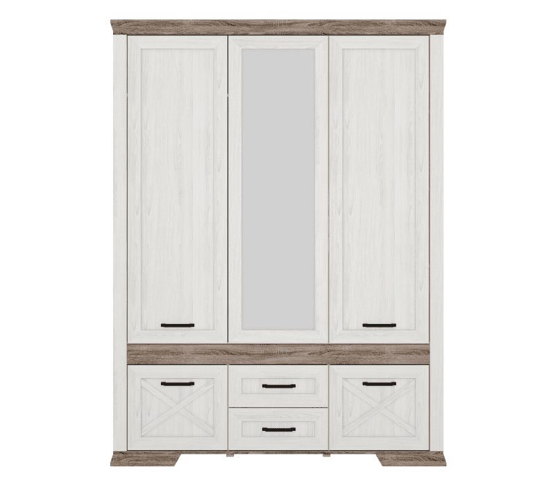 Шкаф Марсель ясень снежный SZF5D2S