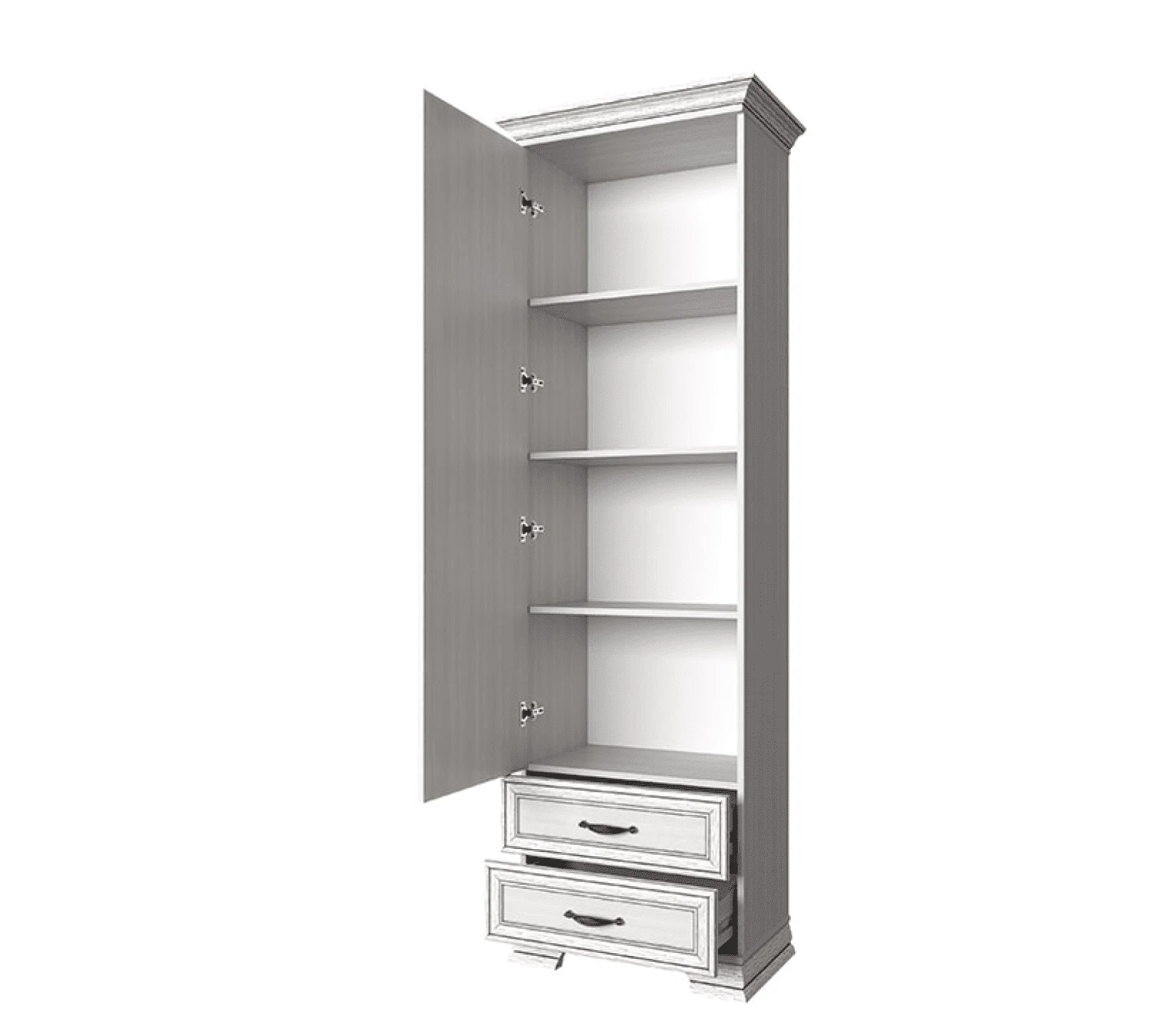 Шкаф Тиффани вудлайн кремовый 1D2S_1