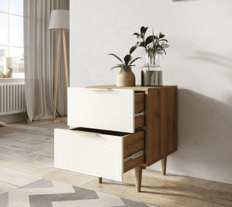 Тумба прикроватная Лайн бежевый LN07/GR1/beige_2