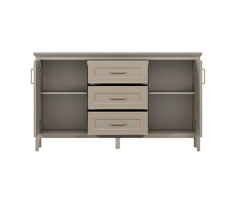 Тумба-комод Классик глиняный серый KOM2D3S_1