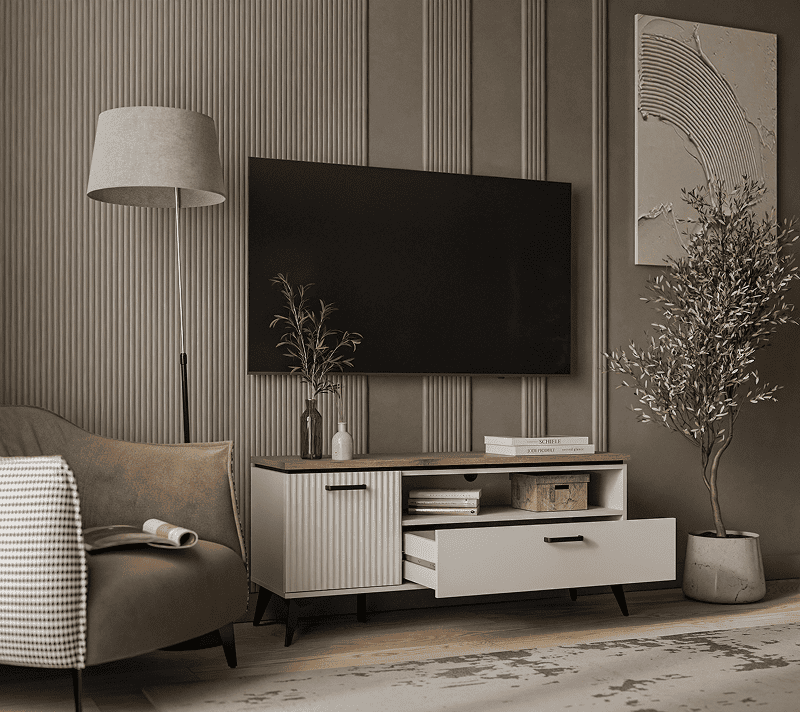 Тумба под телевизор Винати персидский жемчуг/амарок 1D1SN_2