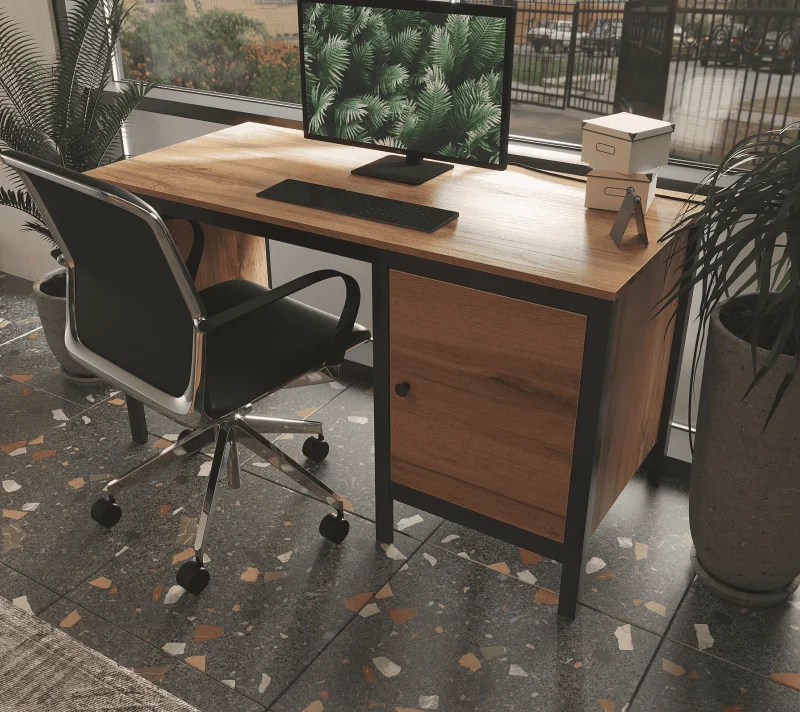 Стол письменный Лофт дуб вотан BIU/130_8