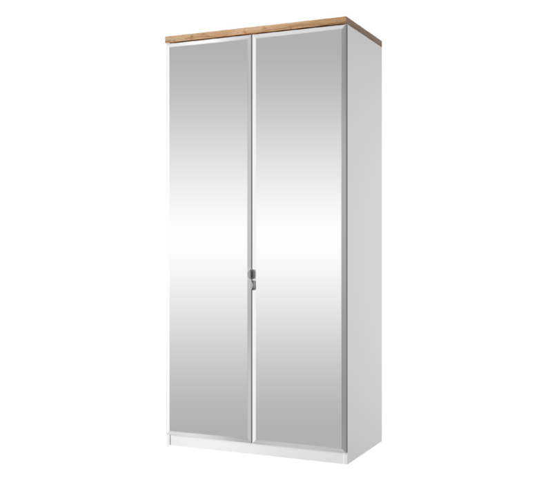 Шкаф Таурус белый глянец/дуб вотан 2DG HZ