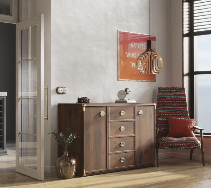 Тумба-комод Индиана дуб саттер JKOM2D4S_3