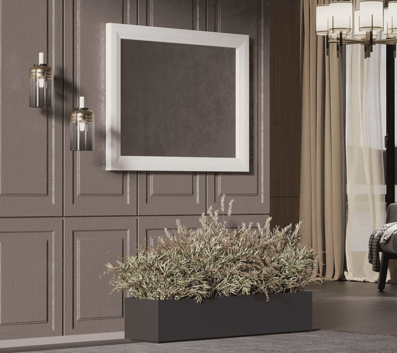 Зеркало Мальта лиственница сибирская/орех лион LUS_2