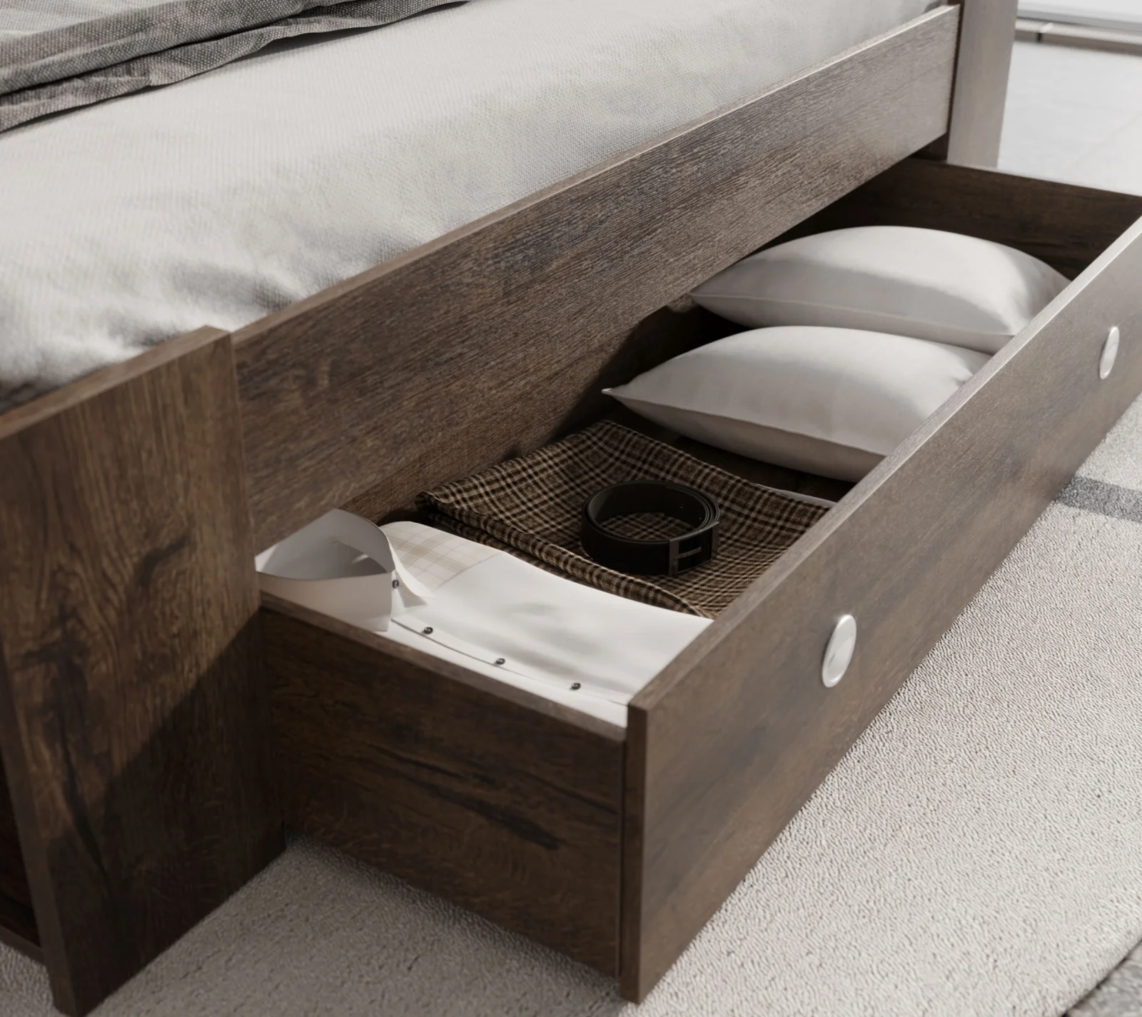 Кровать Непо дуб монастырский LOZ3S/160_6