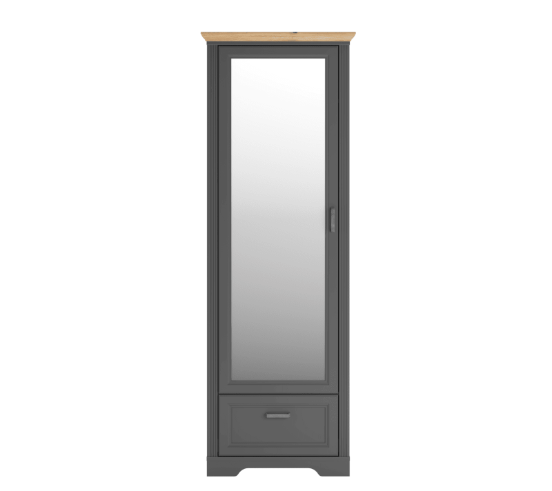 Шкаф Жасмин графит/дуб артизан SZF1L1S