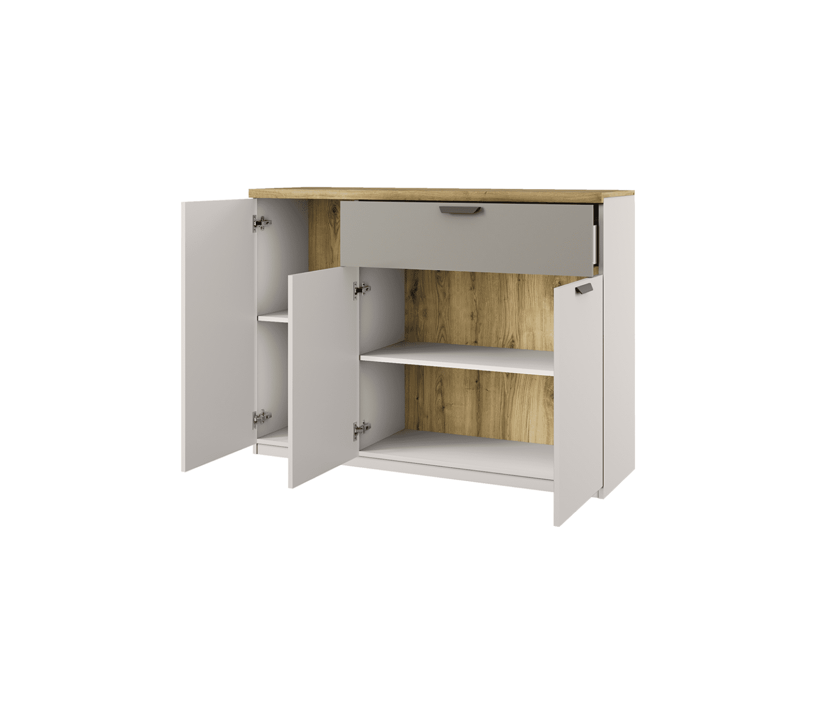 Тумба-комод Модерн персидский жемчуг/ирландский ликер/дуб наварра 3D1S_1