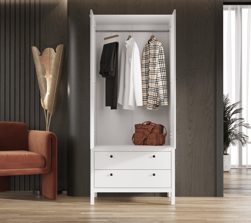 Шкаф Эва белый SZF2D2S/90_2