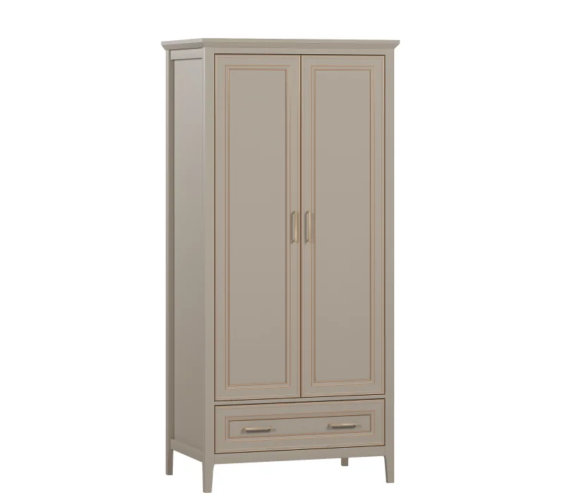 Шкаф Классик глиняный серый SZF2D1S/95_1