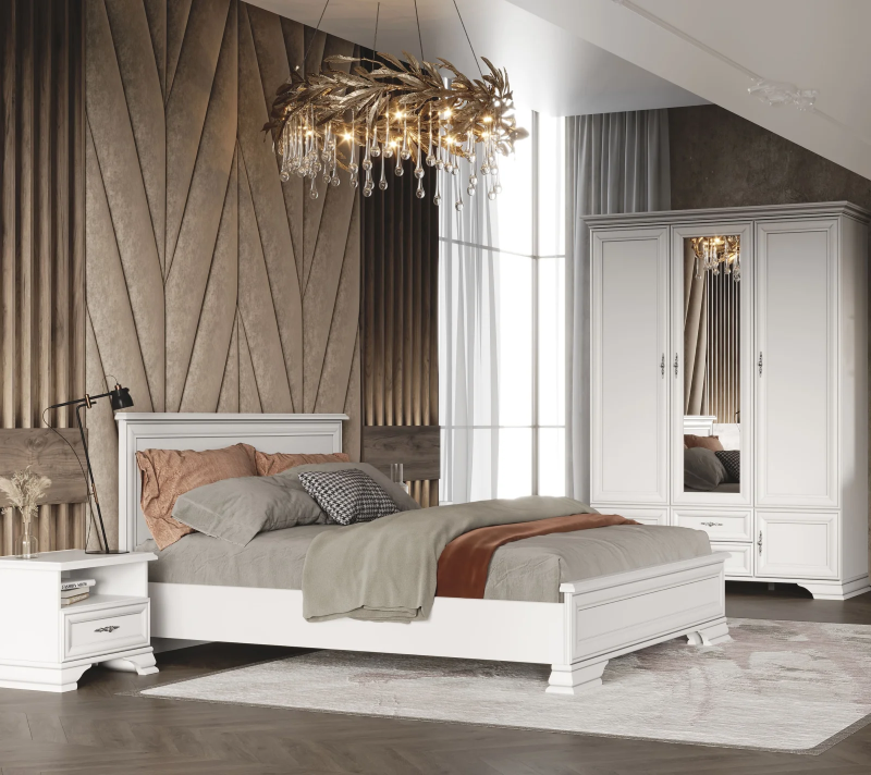 Кровать с подъемным механизмом Кентаки белый LOZ160x200_5