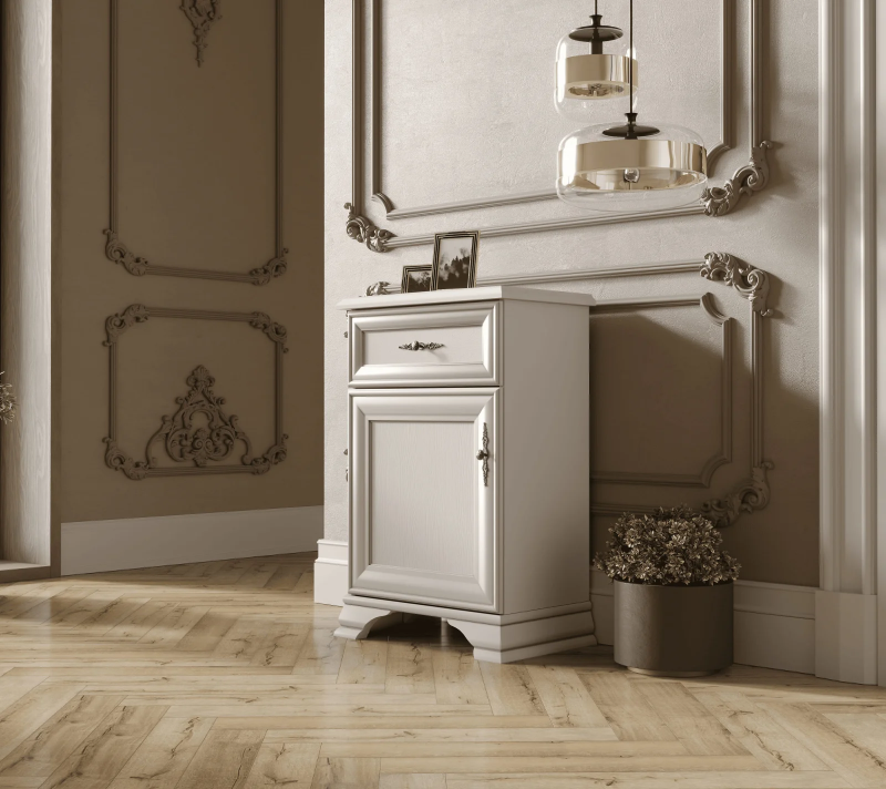 Тумба Кентаки белый KOM1D1S/L_3