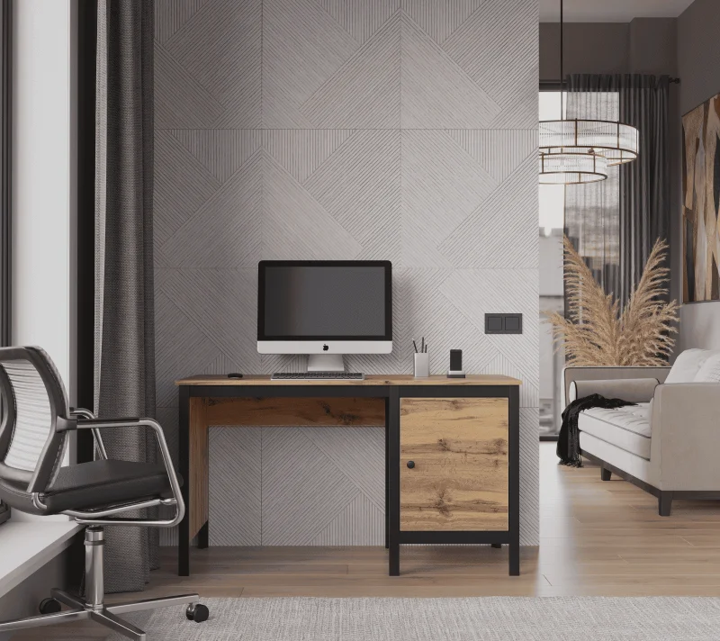 Стол письменный Лофт дуб вотан BIU/130_1