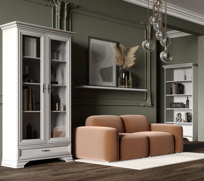 Стеллаж Кентаки белый REG/90_4