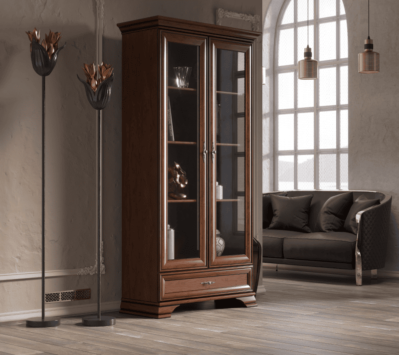 Витрина Кентаки каштан REG2W1S_3