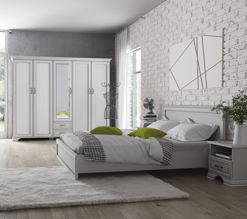 Кровать Тиффани вудлайн кремовый 140x200_2