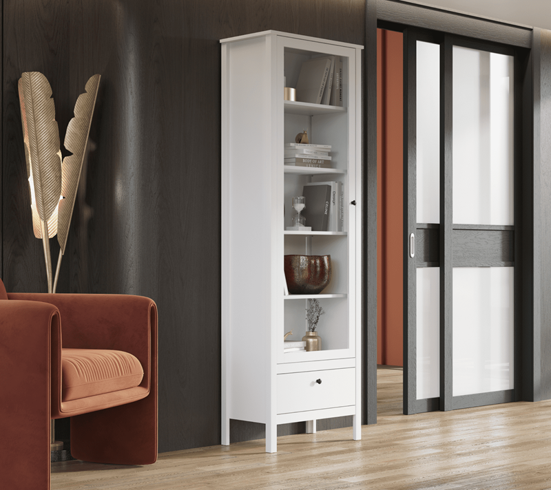 Витрина Эва белый REG1W1S/65_3