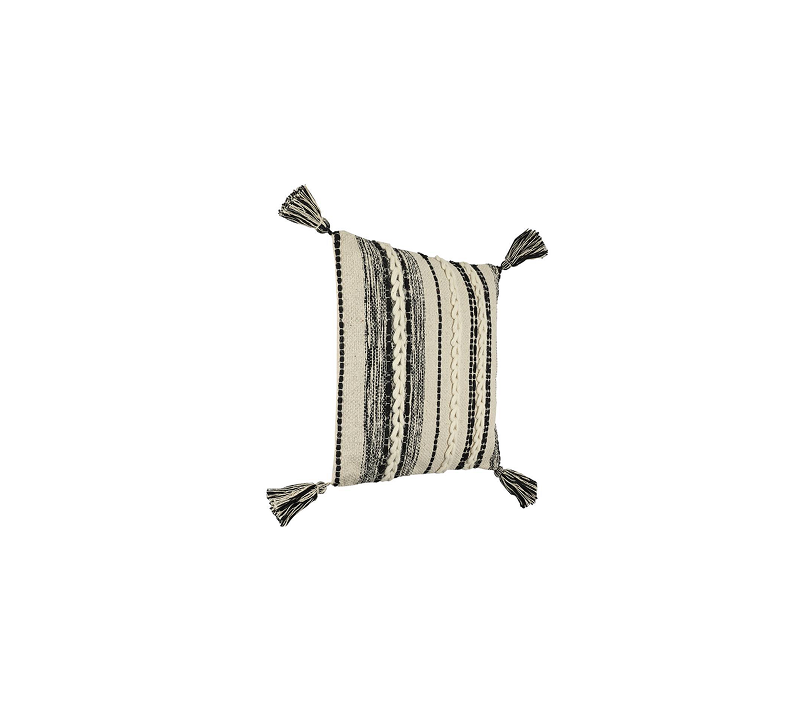 Подушка декоративная Чевери бежевый/черный 420055_2