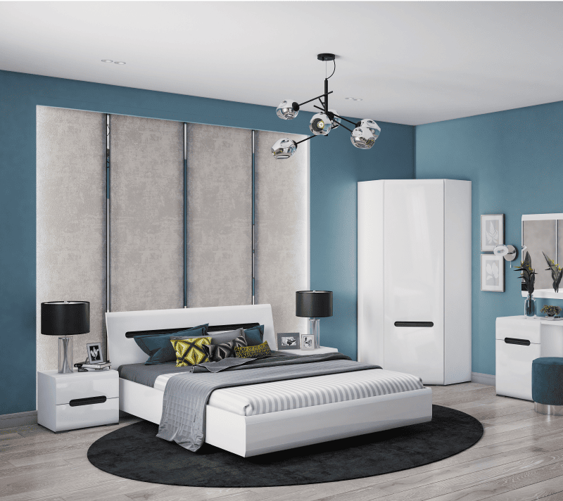 Тумба прикроватная Ацтека белый KOM2S/4/5_3