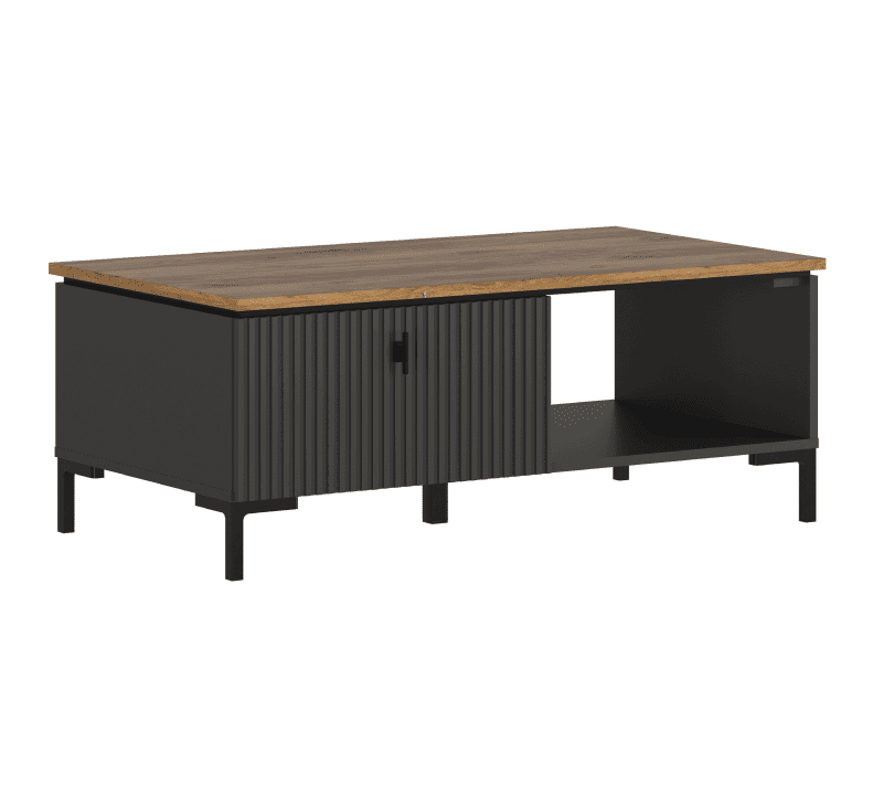 Стол журнальный Сан Джиминьяно антрацитовый/дуб нокс LAW1S_1