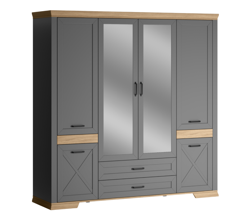 Шкаф Марсель дымчатый алмаз SZF6D2S_2