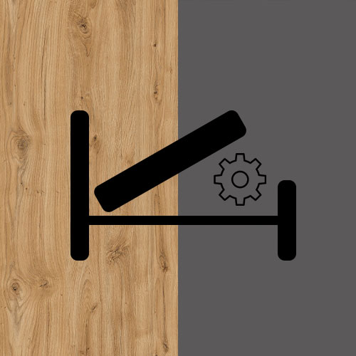 Кровать с подъемным механизмом Grace дуб наварра/графит LOZ160х200