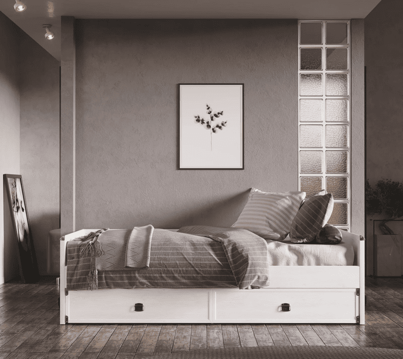 Кровать с ящиками Индиана сосна каньон JLOZ1S/90_1