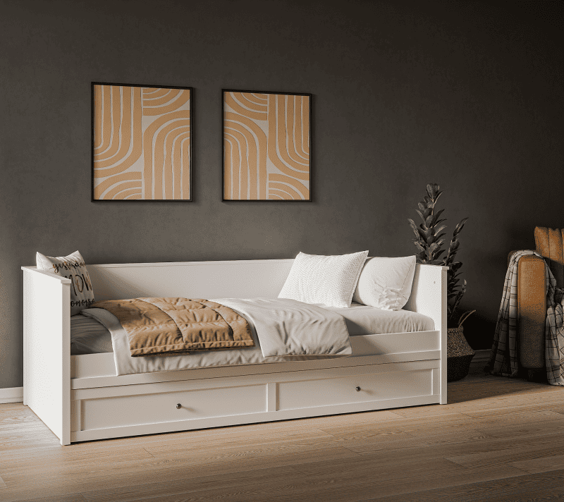 Кровать Эва белый LOZ/90_3