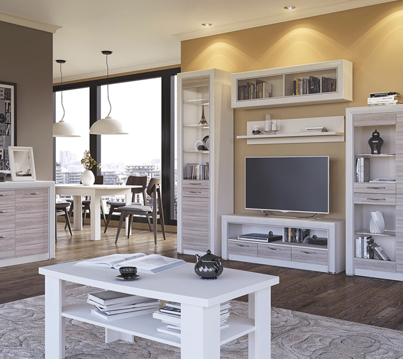 Полка Оливия вудлайн кремовый BT_3