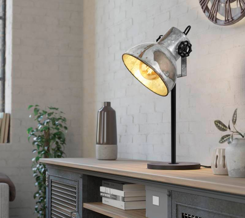 Настольная лампа Барнстэпл серебряный 49718_2