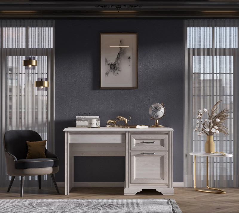 Стол письменный Стилиус лиственница сибирская BIU/130_1