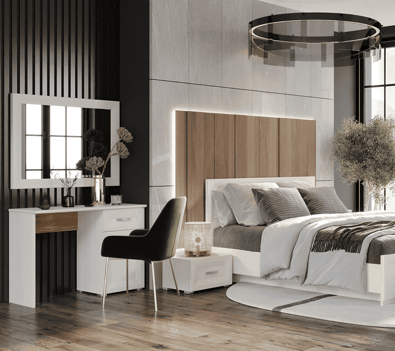 Зеркало Мальта лиственница сибирская/орех лион LUS/60_5