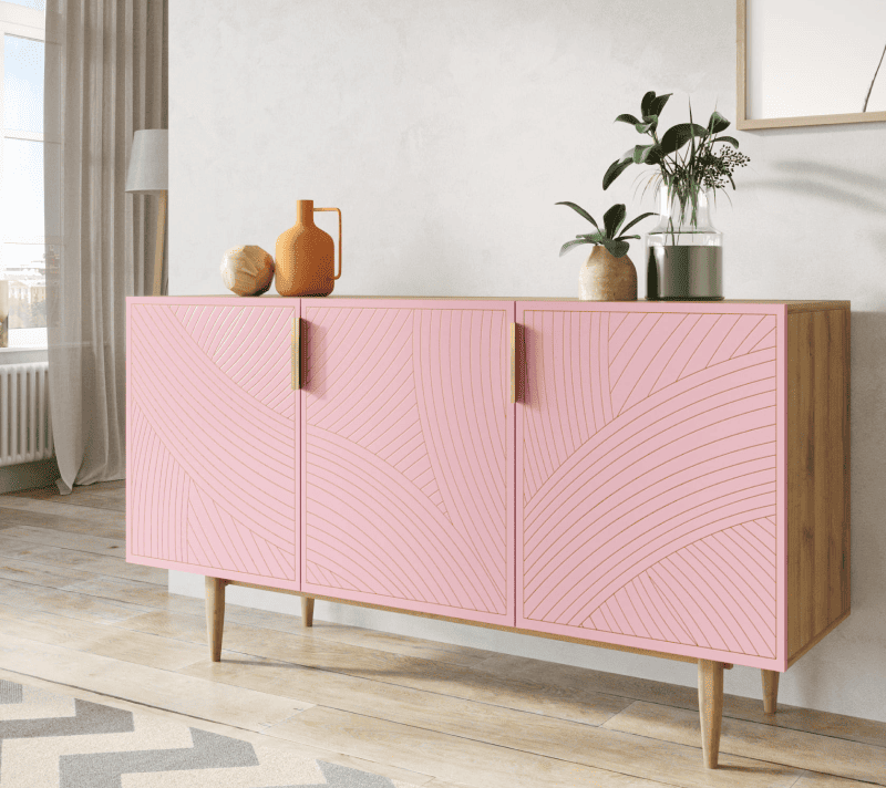 Тумба Лайн розовый LN02/GR1/pink_3