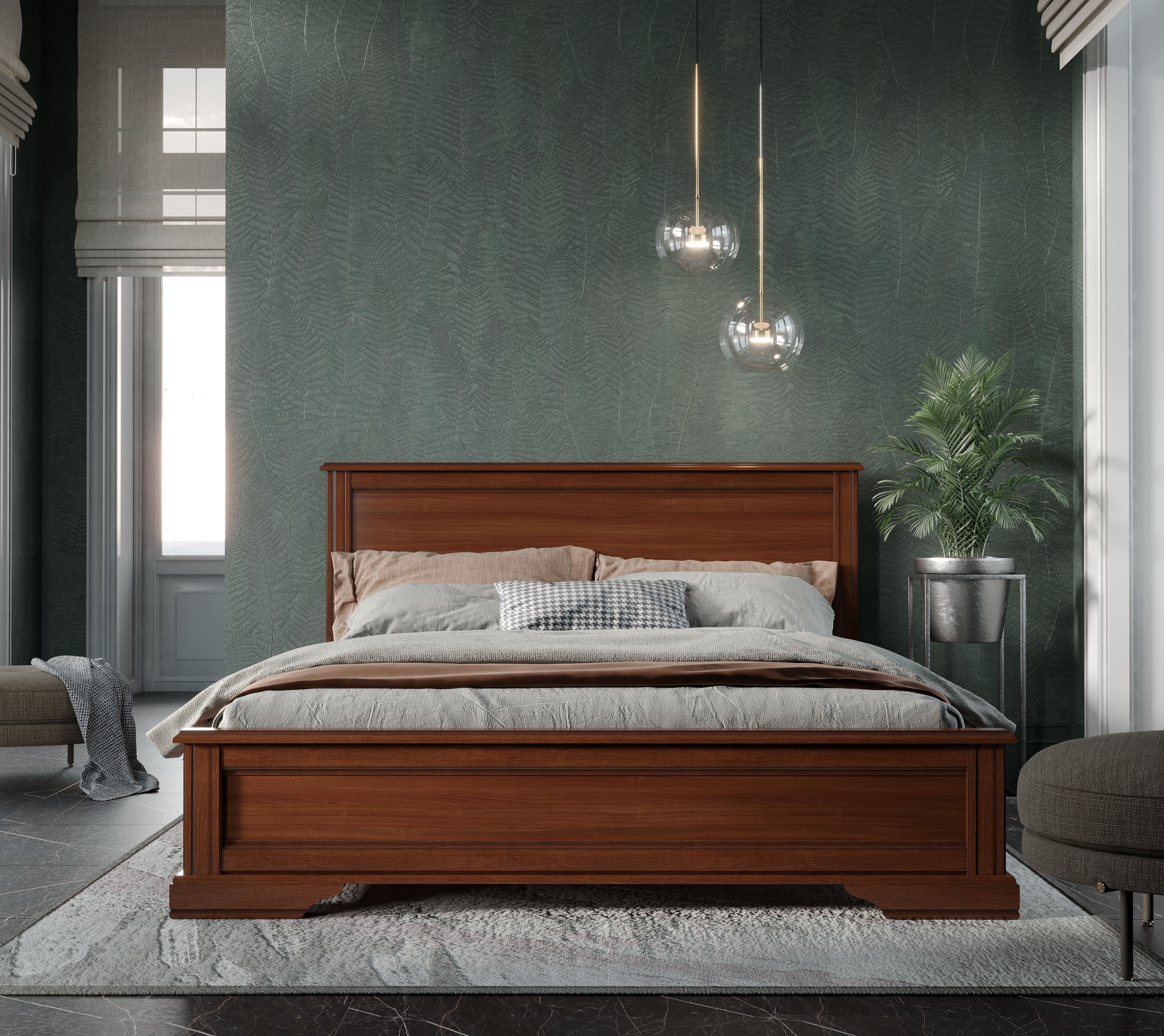 Кровать Стилиус орех донской LOZ160x200_1