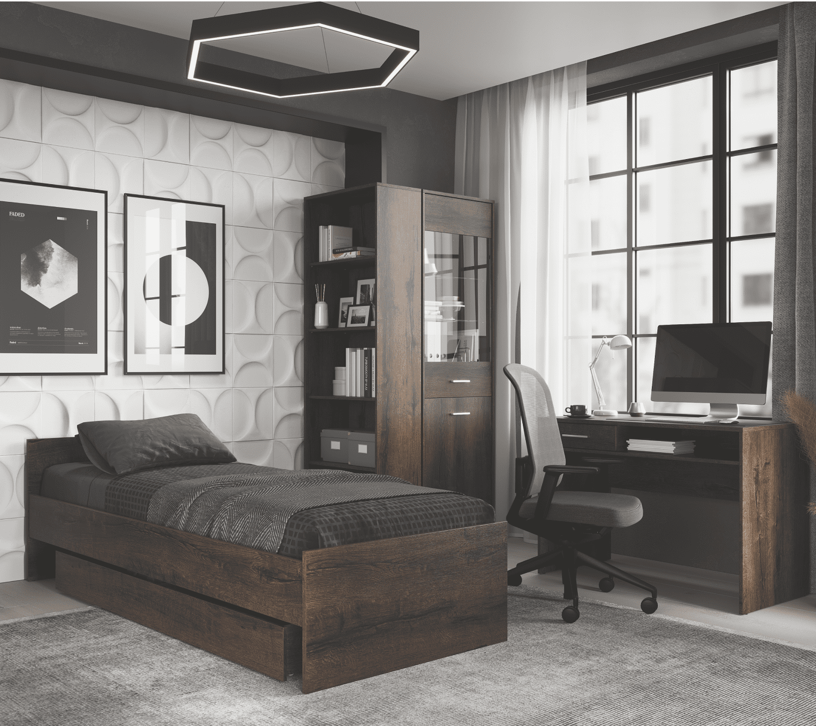 Витрина Непо дуб монастырский REG1D1W_8