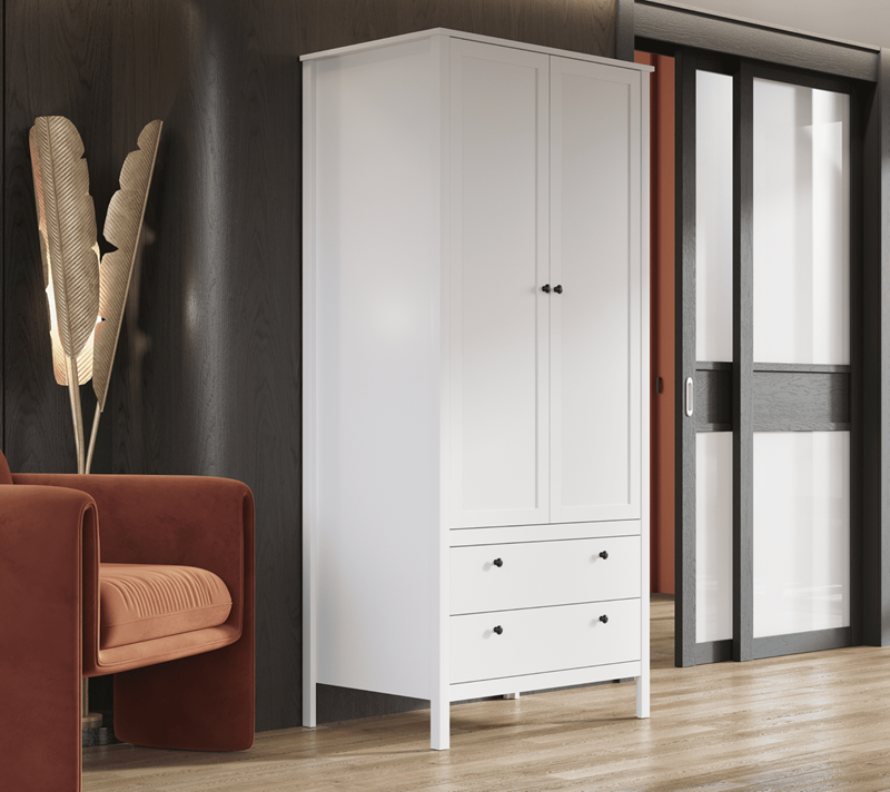 Шкаф Эва белый SZF2D2S/90_3