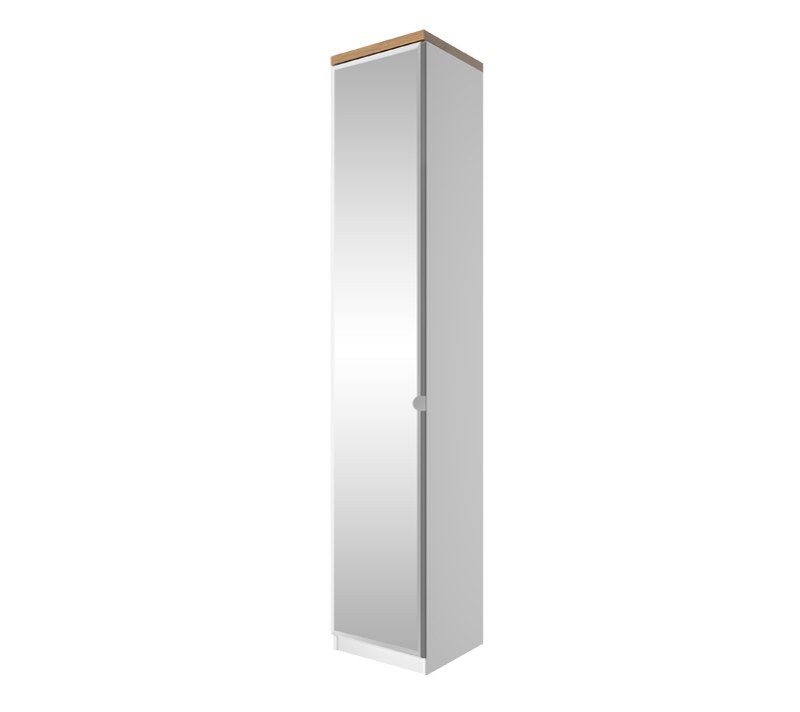 Шкаф Таурус белый глянец/дуб вотан 1DTP Z