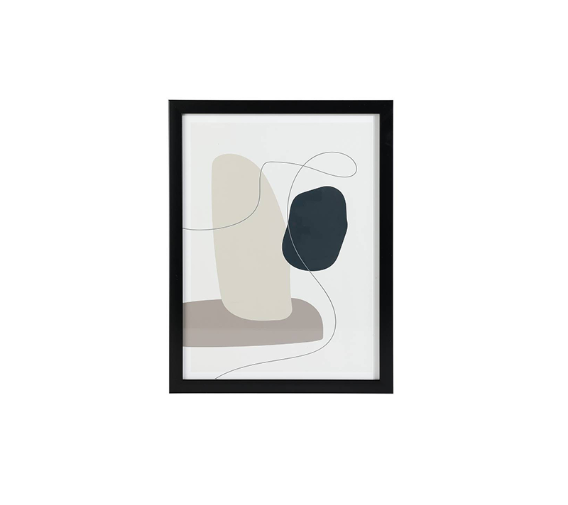 Картина Робервал белый/черный/серый 423085