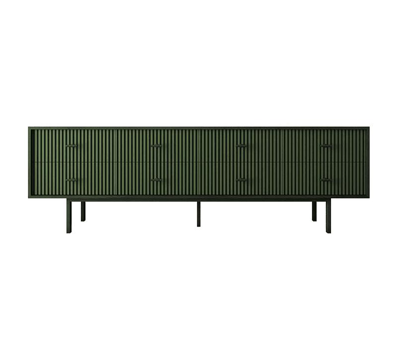 Комод Эмерсон зеленый/черный EM03/green/L