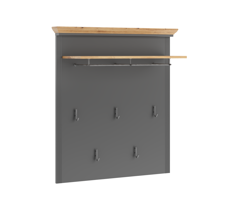 Вешалка Жасмин графит/дуб артизан WIE_1