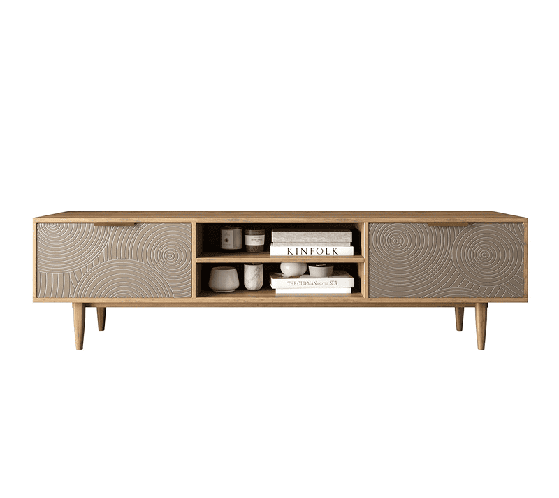 Тумба под телевизор Лайн бежевый R27/beige