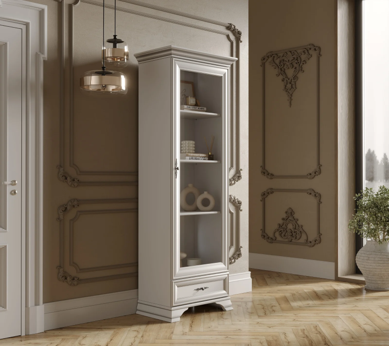 Витрина Кентаки белый REG1W1S_3