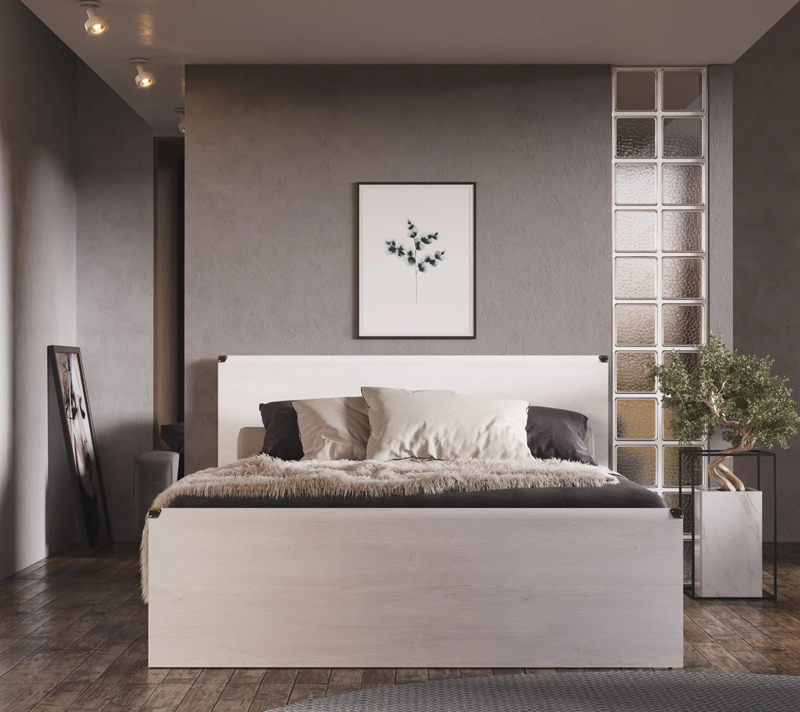 Кровать Индиана сосна каньон JLOZ160x200_1