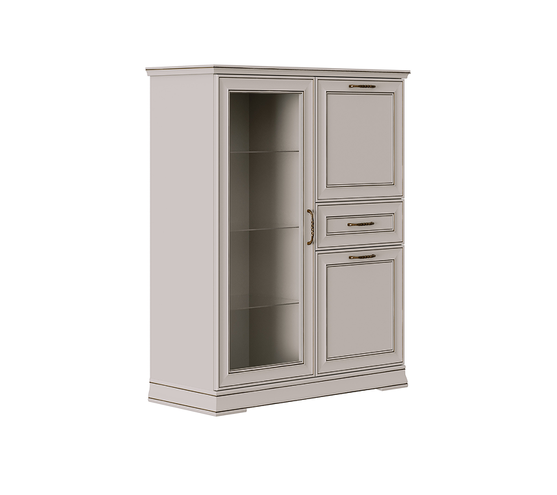 Тумба-витрина Флоренция персидский жемчуг KOM1W2D1S_1