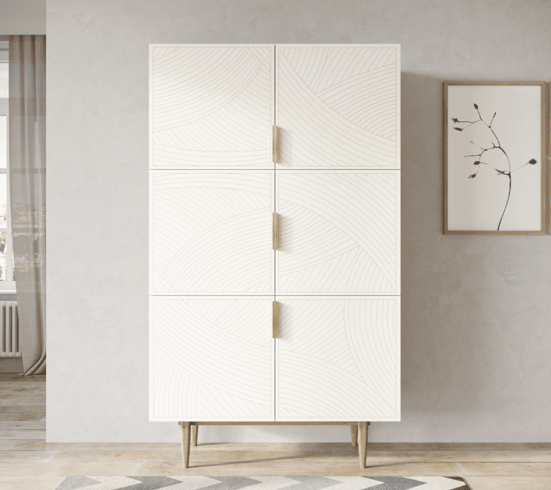 Шкаф Лайн бежевый LN04/GR1/beige_1